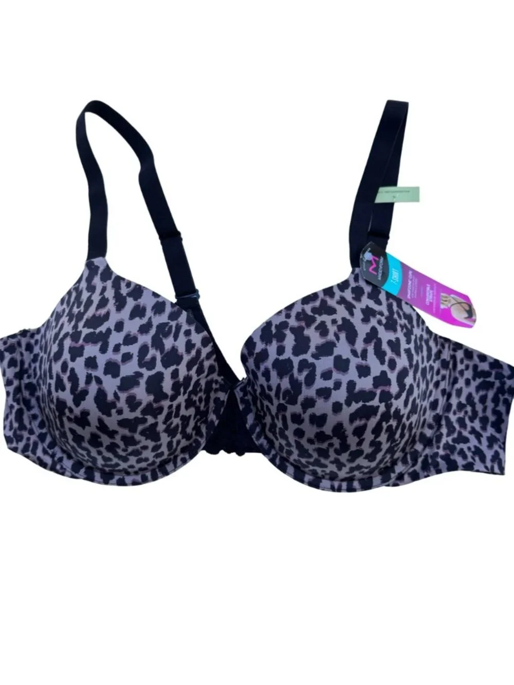 Maidenform 36C T-Shirt Bra SmartZone Cups & Convertible Straps Leopard Print - Picture 10 of 16